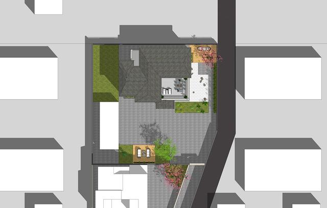 14.5mX11m農(nóng)村二層小情調(diào)別墅設(shè)計圖，簡單大方，適合農(nóng)村自建。