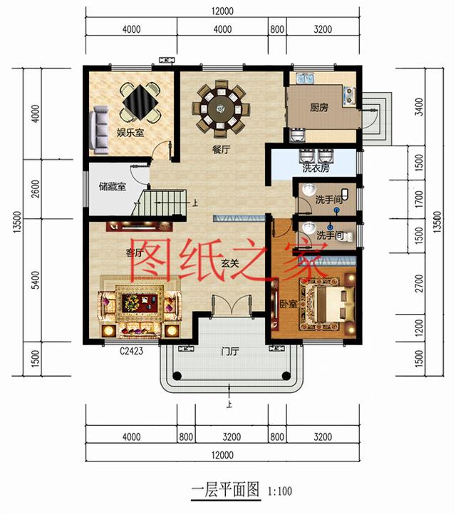 二層農(nóng)村別墅，占地140平米卻有5個臥室，全家人都能住得下，快來看看吧！