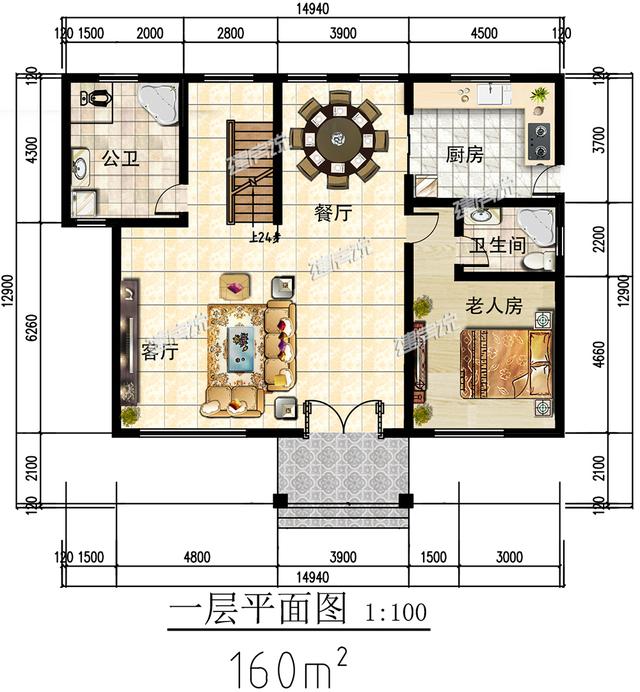 三棟農(nóng)村二層別墅設(shè)計(jì)圖，精致漂亮，實(shí)用，見過的人都說好，好戶型錯(cuò)過可惜了