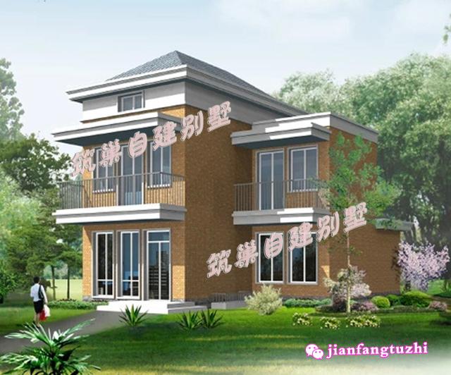 兩層簡(jiǎn)約實(shí)用二層別墅設(shè)計(jì)圖，造價(jià)低，是你想要的那一款！