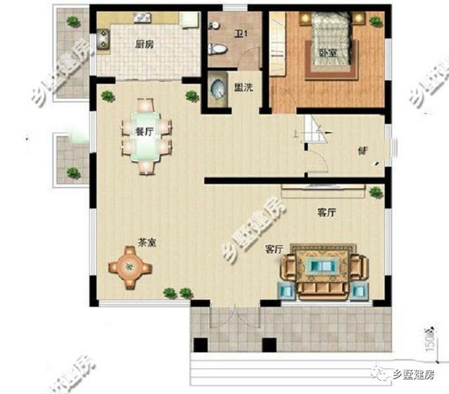 2款11X12米農(nóng)村自建房，精美別致，第二款只要20萬！