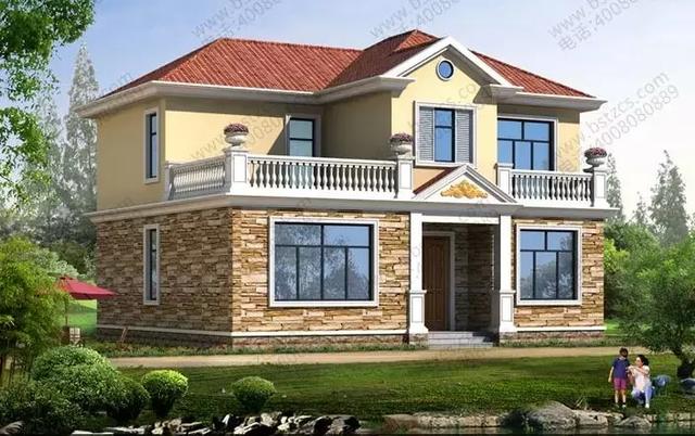 12×10米農(nóng)村二層自建房，帶大露臺(tái)，簡(jiǎn)潔而不失雅致，造價(jià)25萬！