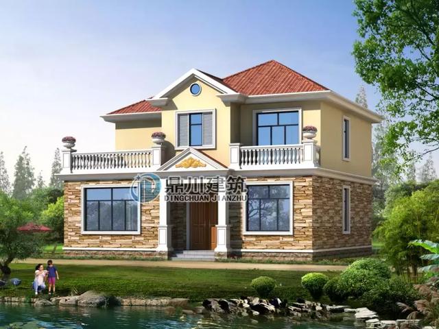 12×10米農(nóng)村二層自建房，帶大露臺(tái)，簡(jiǎn)潔而不失雅致，造價(jià)25萬！