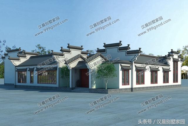 3款造價(jià)成本低、居住舒適的一層三合院別墅設(shè)計(jì)圖，放到朋友圈絕對(duì)有面子！