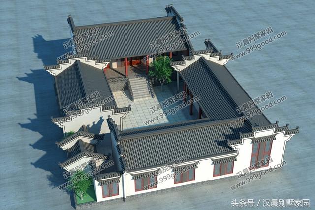 3款造價(jià)成本低、居住舒適的一層三合院別墅設(shè)計(jì)圖，放到朋友圈絕對(duì)有面子！