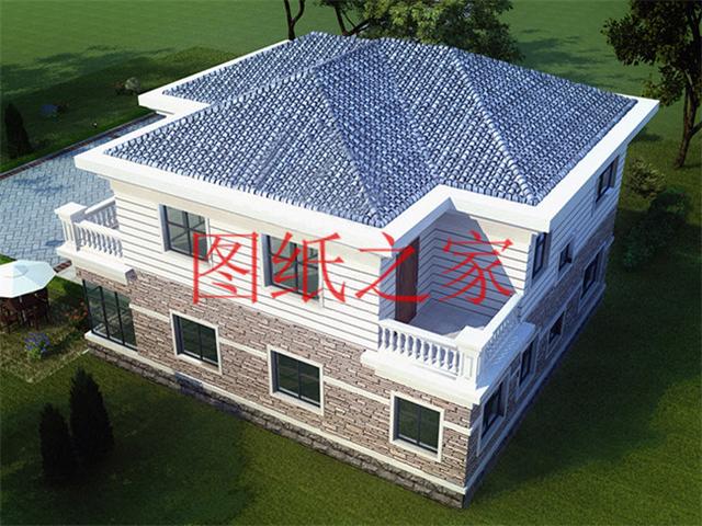 占地160平方米左右的農(nóng)村二層自建房，精致美觀又實(shí)用，年輕人也喜歡！