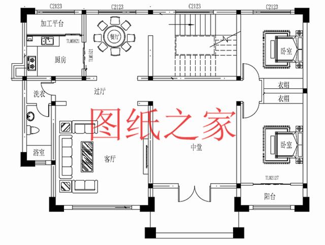 占地160平方米左右的農(nóng)村二層自建房，精致美觀又實(shí)用，年輕人也喜歡！