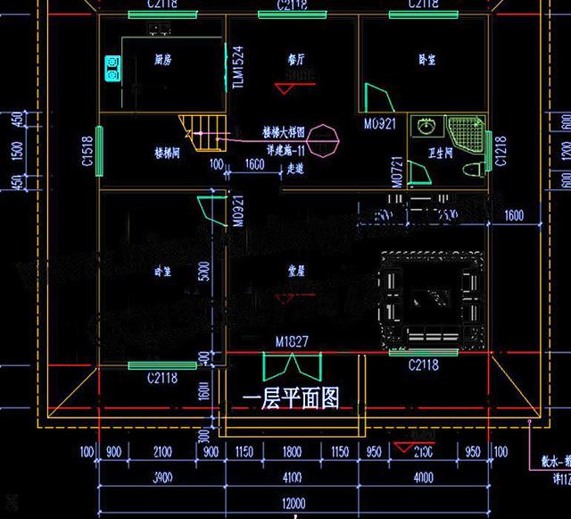 12x10.8米農(nóng)村歐式二層別墅設(shè)計圖，戶型外觀素雅，造價經(jīng)濟(jì)