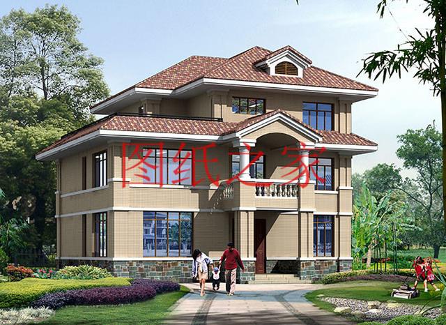 大戶型的農(nóng)村三層別墅，經(jīng)典設計永不過時，滿足你一輩子的需求！