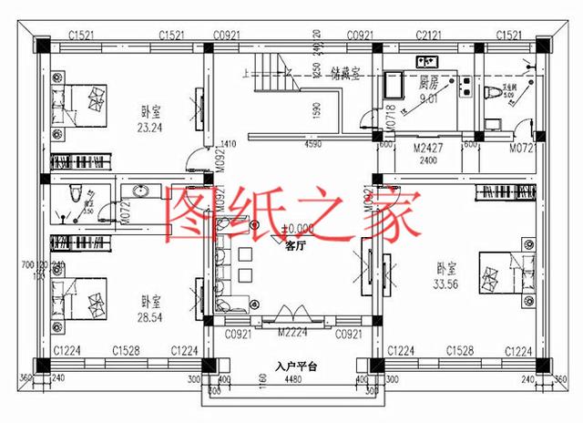 大戶型的農(nóng)村三層別墅，經(jīng)典設計永不過時，滿足你一輩子的需求！