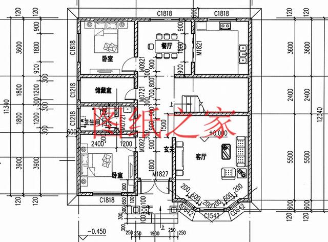 新穎別致的二層農村別墅，占地130平米，蓋起來絕對有面子！