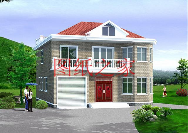 新穎別致的二層農村別墅，占地130平米，蓋起來絕對有面子！