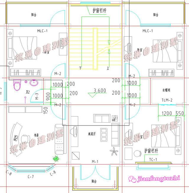 占地150平農(nóng)村三層別墅設計圖，美觀實用，清新大方，空間利用率高，特別適合農(nóng)村建房。