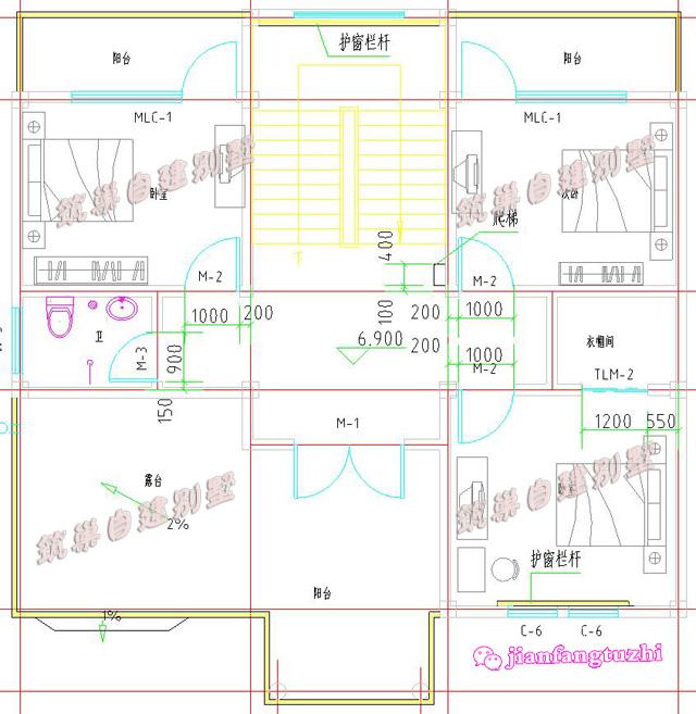 占地150平農(nóng)村三層別墅設計圖，美觀實用，清新大方，空間利用率高，特別適合農(nóng)村建房。