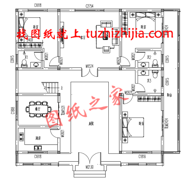 5套四合院別墅設(shè)計(jì)圖，現(xiàn)代與中式結(jié)合，秒殺歐式別墅！