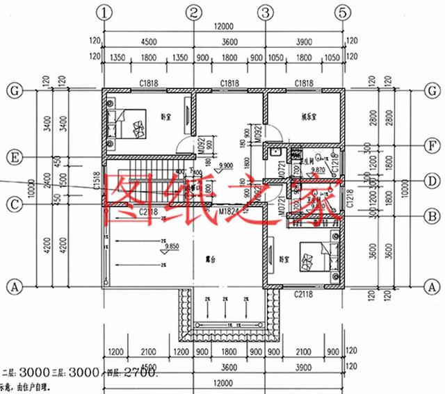 3套120平米的三層別墅，外觀美觀大氣、布局簡單實(shí)用，建成之后肯定有面子。