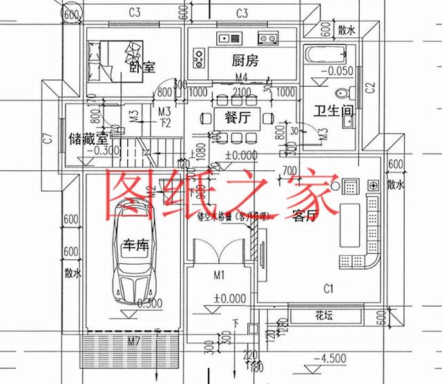 3套120平米的三層別墅，外觀美觀大氣、布局簡單實(shí)用，建成之后肯定有面子。