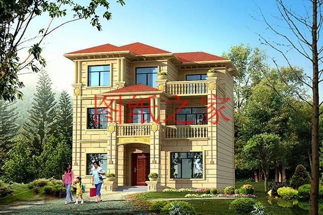 三層農(nóng)村自建房，結(jié)構(gòu)簡(jiǎn)單，造價(jià)低，拿到圖紙就能施工！