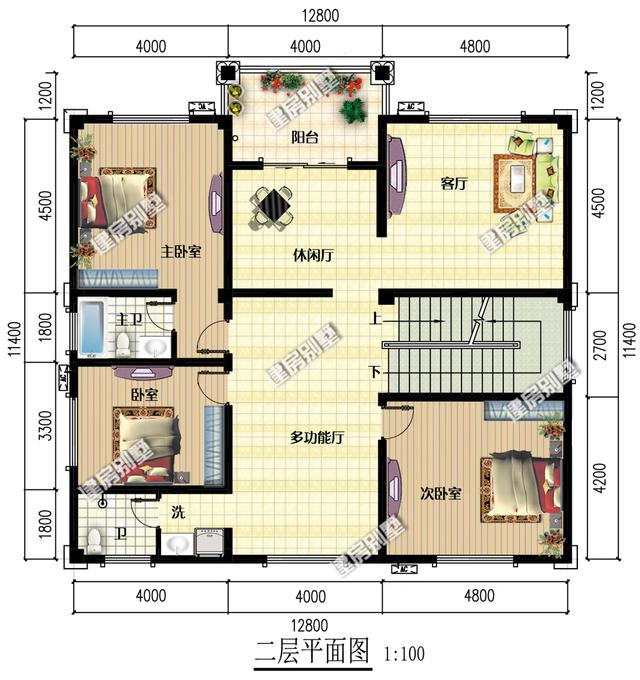 兩套開間都是12.8米的三層農(nóng)村自建房，精致漂亮，鄰居們的眼紅是最好的認(rèn)可！