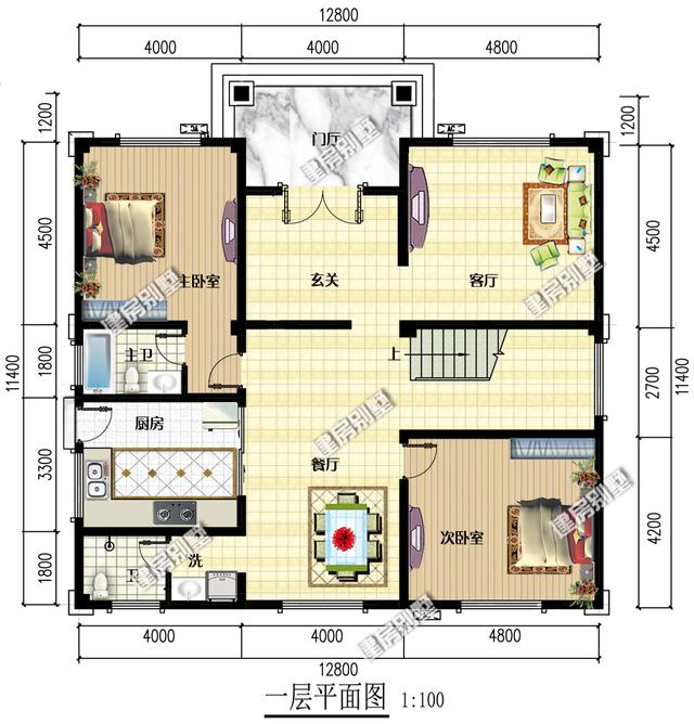 兩套開間都是12.8米的三層農(nóng)村自建房，精致漂亮，鄰居們的眼紅是最好的認(rèn)可！