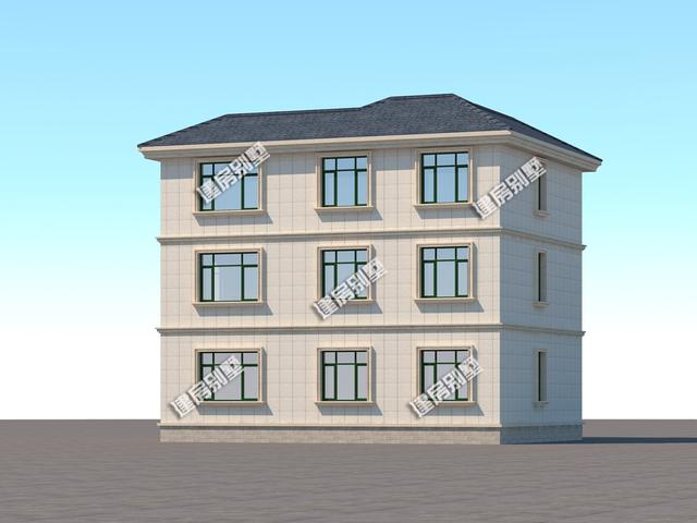 兩套開間都是12.8米的三層農(nóng)村自建房，精致漂亮，鄰居們的眼紅是最好的認(rèn)可！