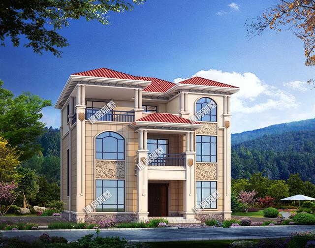 兩套開間都是12.8米的三層農(nóng)村自建房，精致漂亮，鄰居們的眼紅是最好的認(rèn)可！