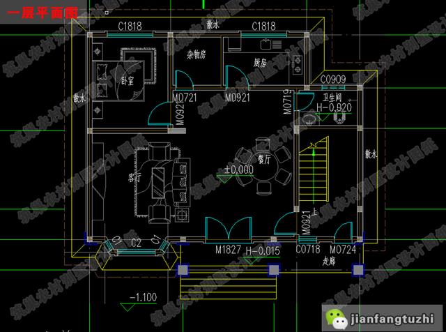 兩套占地100平以內(nèi)的農(nóng)村自建房，戶型1屬于中式風(fēng)格，戶型2是流行的歐式風(fēng)格，一起來看看。