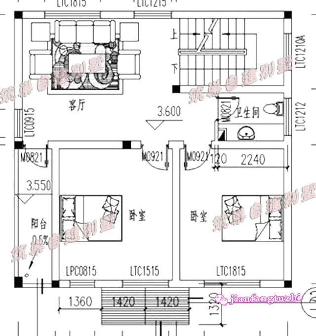 兩套占地100平以內(nèi)的農(nóng)村自建房，戶型1屬于中式風(fēng)格，戶型2是流行的歐式風(fēng)格，一起來看看。