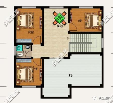 下半年新款三層農村自建房，方便實用，臥室多，農村蓋房就選它！