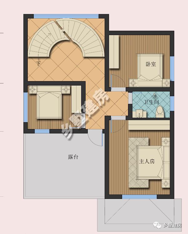 下半年新款三層農村自建房，方便實用，臥室多，農村蓋房就選它！