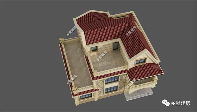 下半年新款三層農村自建房，方便實用，臥室多，農村蓋房就選它！