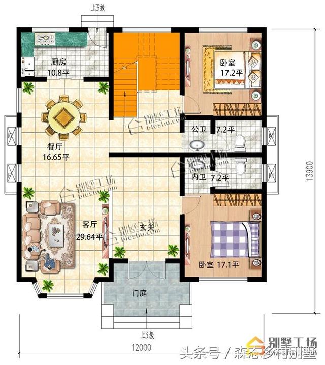 二層簡歐別墅設(shè)計圖，結(jié)構(gòu)簡練大方，造價還實惠，建房也不會有太大經(jīng)濟壓力。