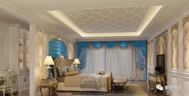 13.4米x12.5米三層歐式別墅設計圖，內帶堂屋+健身房，回鄉(xiāng)建一棟，生活太享受