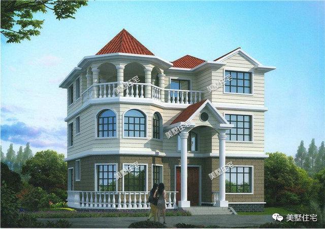 三層農(nóng)村現(xiàn)代別墅設(shè)計圖，精挑細選的3套，外觀精致漂亮，可以滿足親友留宿的需要。