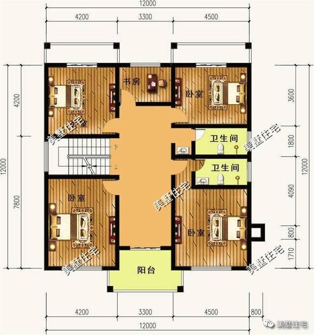 三層農(nóng)村現(xiàn)代別墅設(shè)計圖，精挑細選的3套，外觀精致漂亮，可以滿足親友留宿的需要。