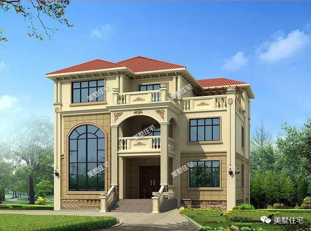 三層農(nóng)村現(xiàn)代別墅設(shè)計圖，精挑細選的3套，外觀精致漂亮，可以滿足親友留宿的需要。