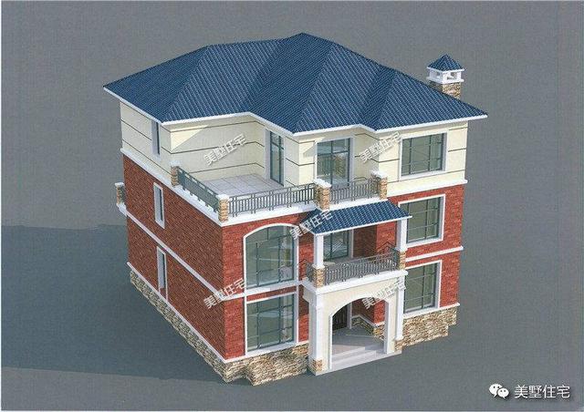 三層農(nóng)村現(xiàn)代別墅設(shè)計圖，精挑細選的3套，外觀精致漂亮，可以滿足親友留宿的需要。