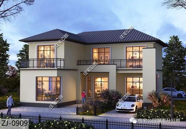 占地僅100平的二層農(nóng)村自建房，4室2廳，時(shí)尚大氣，可三世同堂