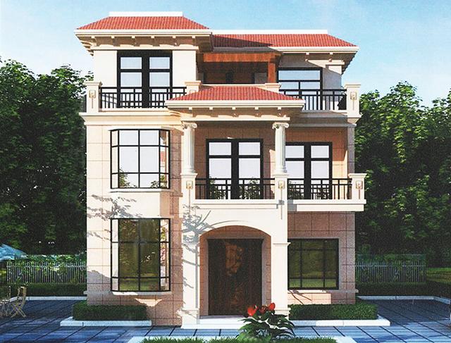 占地100平5臥室的小戶型三層別墅設計圖，精美亮眼，家家戶戶都能修建