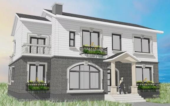 14.8x11.6米二層農(nóng)村別墅設(shè)計(jì)圖，經(jīng)濟(jì)實(shí)用，造價(jià)31萬(wàn)