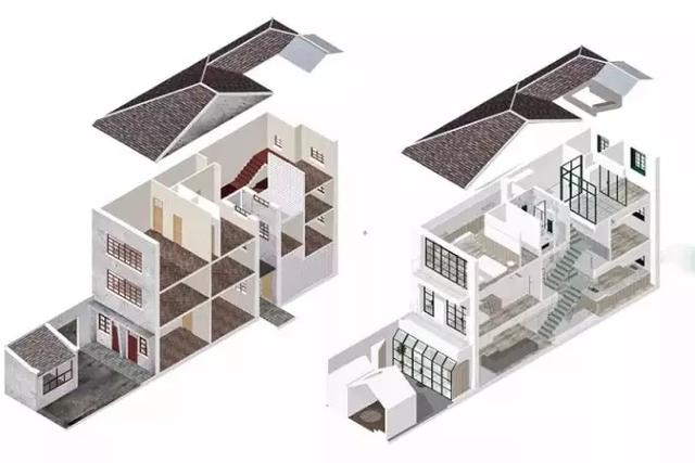 簡約現(xiàn)代別墅設計圖——小戶型設計舒適實用