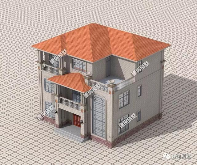 獨特別墅設計圖，廚房餐廳單獨建，讓您遠離油煙