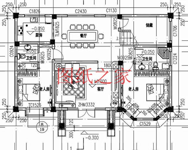 多臥室的三層別墅設(shè)計(jì)圖，挑空設(shè)計(jì)，給您溫馨舒適的享受!