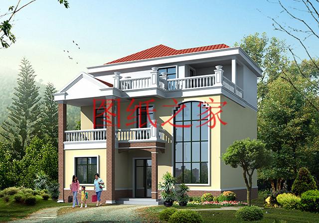 多臥室的三層別墅設(shè)計(jì)圖，挑空設(shè)計(jì)，給您溫馨舒適的享受!