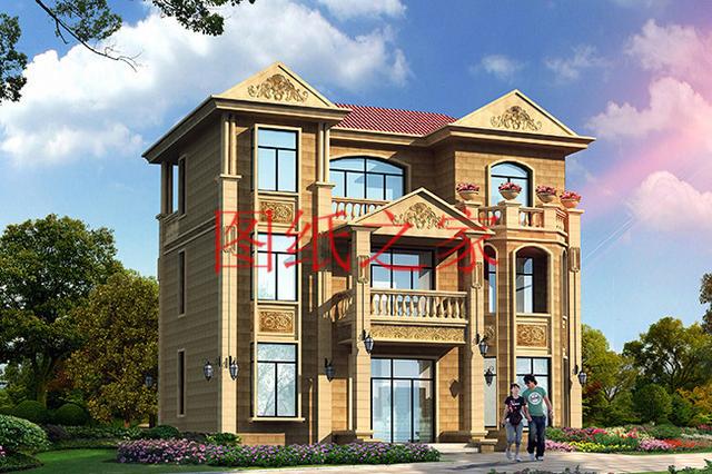 多臥室的三層別墅設(shè)計(jì)圖，挑空設(shè)計(jì)，給您溫馨舒適的享受!