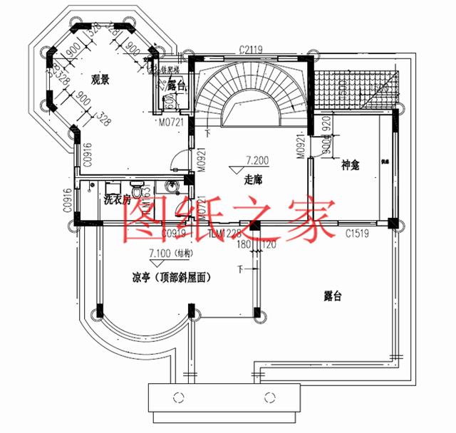 美觀大氣的三層別墅設(shè)計圖，設(shè)計新穎獨特，您理想的選擇！
