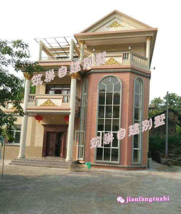 13x15米鄉(xiāng)村三層復(fù)式別墅設(shè)計圖，供您參考