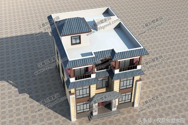 新中式別墅設計圖，古樸與現代并存，新穎霸氣！