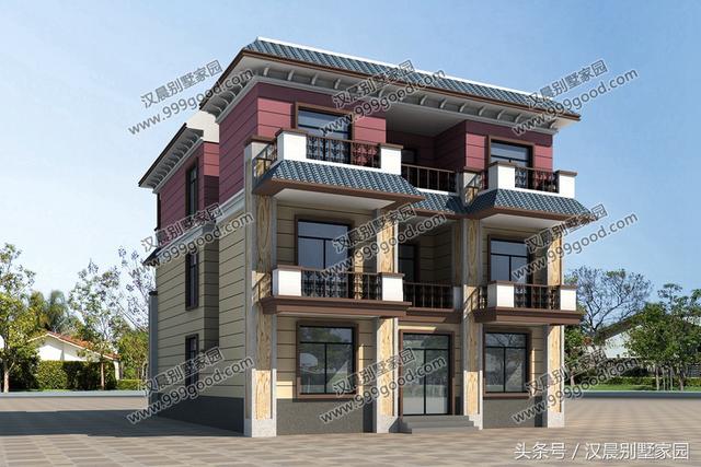 新中式別墅設計圖，古樸與現代并存，新穎霸氣！