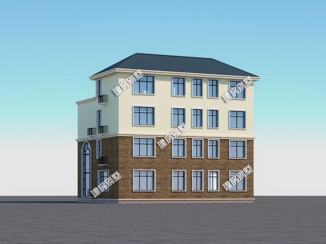 四層別墅設(shè)計(jì)圖，挑空設(shè)計(jì)+雙側(cè)露臺(tái)，送您你似錦前程！